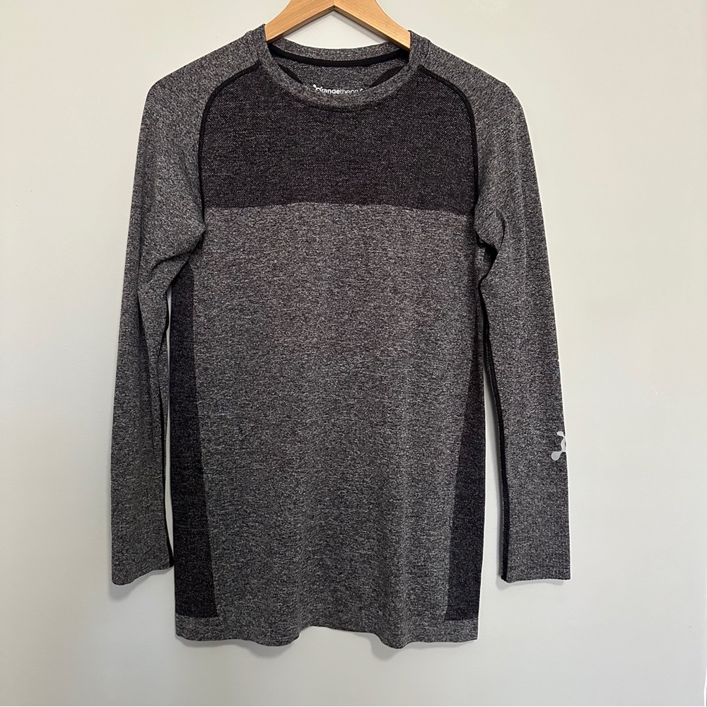 Orange Theory Long Sleeve Athletic Shirt Gray Marl Women’s Size Medium